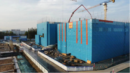 【项目建设 示范有我】京熹智能制造产业园喜封金顶 再现“城投加速度”