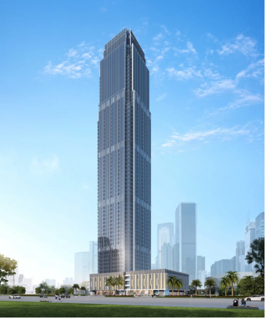 深圳市博大建设集团中标广西防城港最高楼金港中心幕墙工程